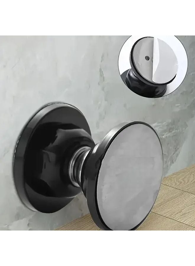 Black Heavy Duty Magnetic Door Stopper No Drilling Required Non Slip For All Doors - Image 3